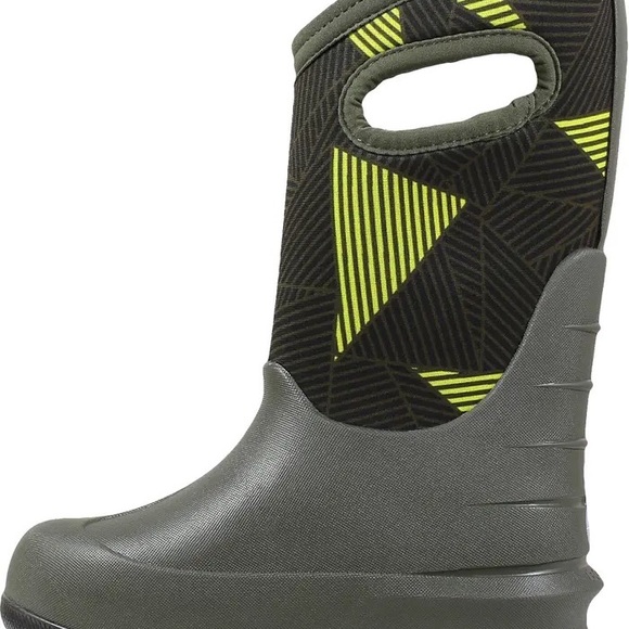 Bogs Insulated Waterproof Boots, Toddler 10, 11, Neo Classic Big Geo, Boys - Picture 13 of 15